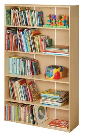 Young Time 7118YT 36 1/2" x 12" x 59 1/2" Natural Tall Bookcase Buy Direct
