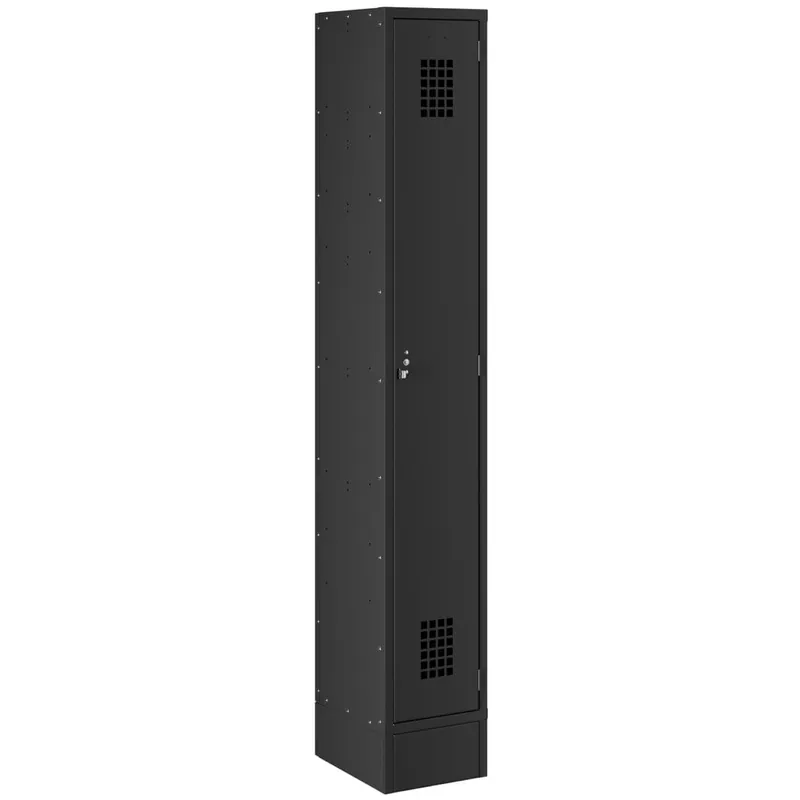 Free Returns Regency Space Solutions Black 12" x 15" x 78" Single, 1 Tier Locker - Assembled