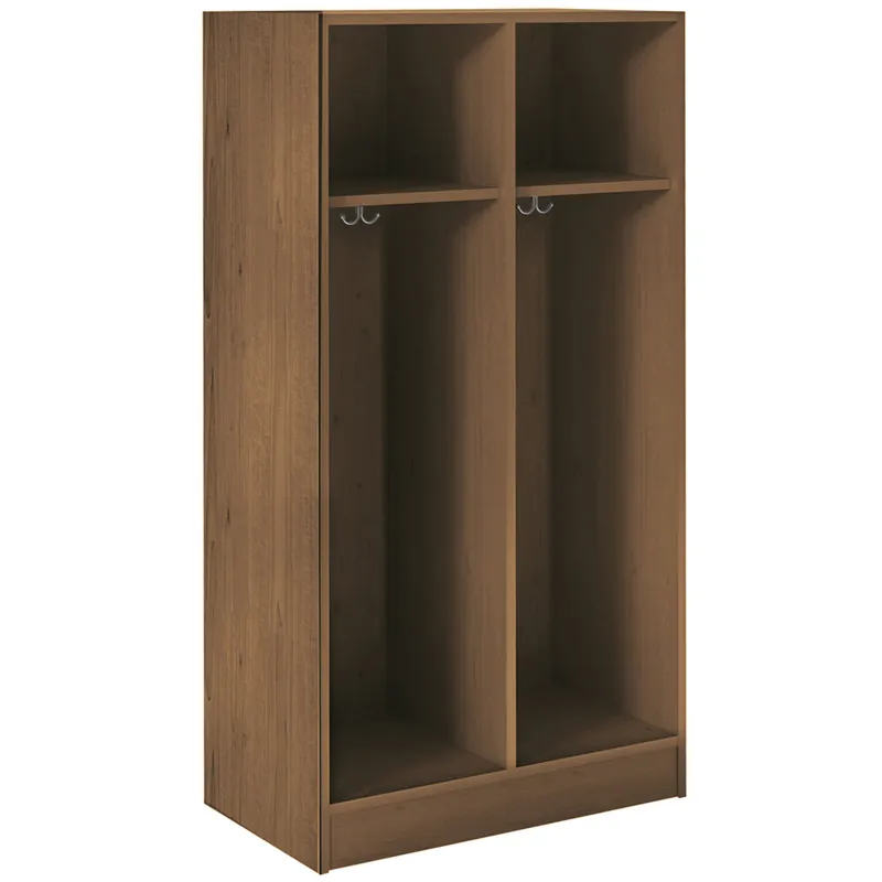 Original I.D. Systems 30" x 18" x 59" Dark Walnut Double Storage Locker 79002 Z30 022