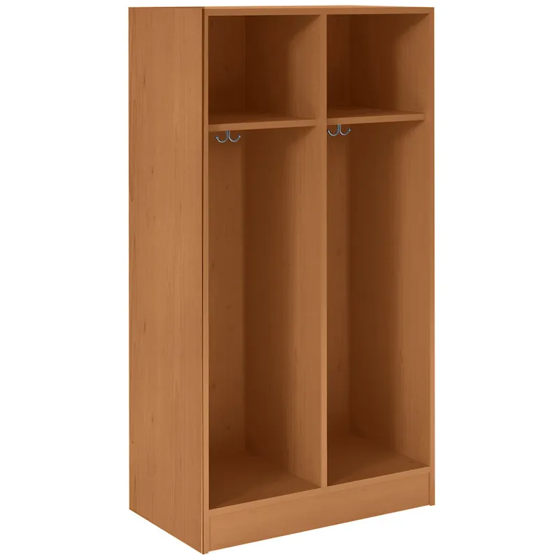 Deal I.D. Systems 30" x 18" x 59" Medium Cherry Double Storage Locker 79002 Z30 003