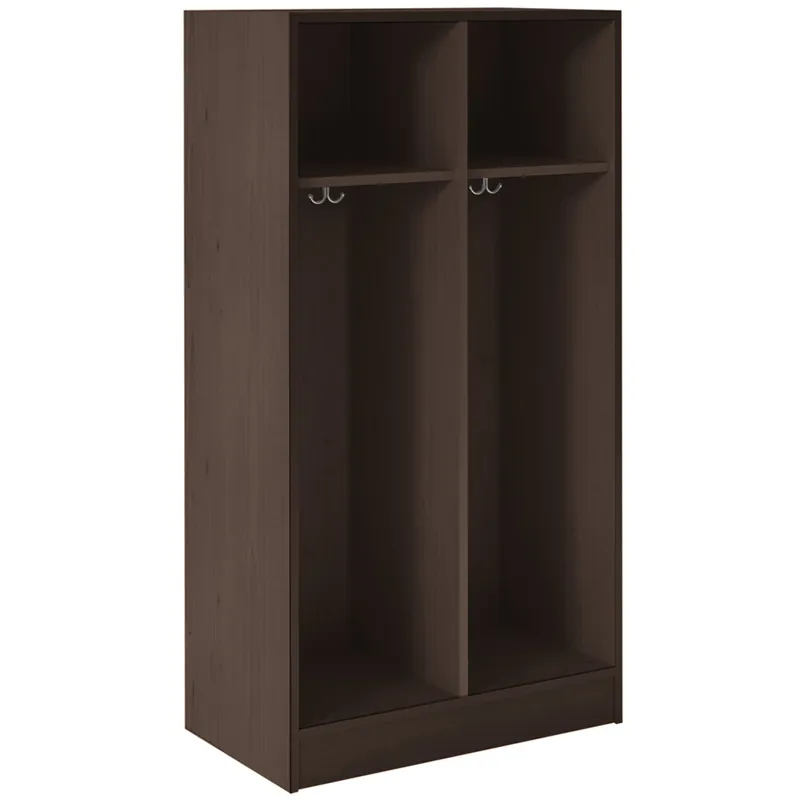 I.D. Systems 30" x 18" x 59" Midnight Maple Double Storage Locker 79002 Z30 023 Popular