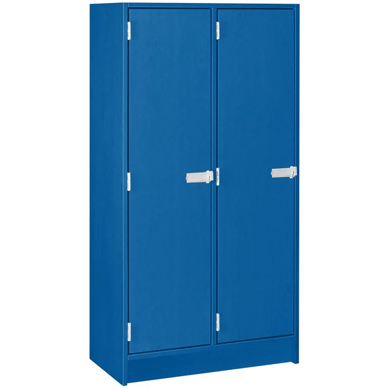 Luxury I.D. Systems 30" x 18" x 59" Royal Blue Double Storage Locker with Doors 79003 B30 045