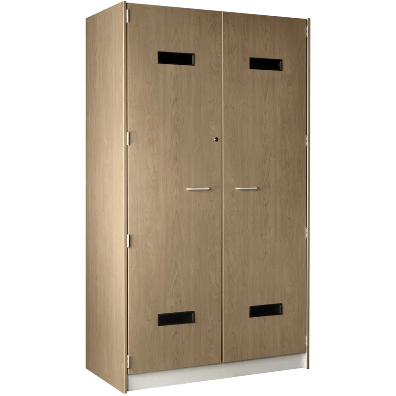 Flash Sale I.D. Systems 35" x 24" x 84" Roman Walnut 2 Door Accessory Storage Locker 89221 358424 D021