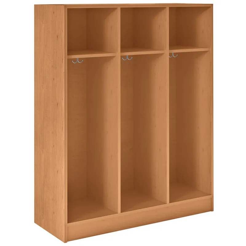 Best Price I.D. Systems 45" x 18" x 59" Medium Cherry Triple Storage Locker 79004 Z45 003