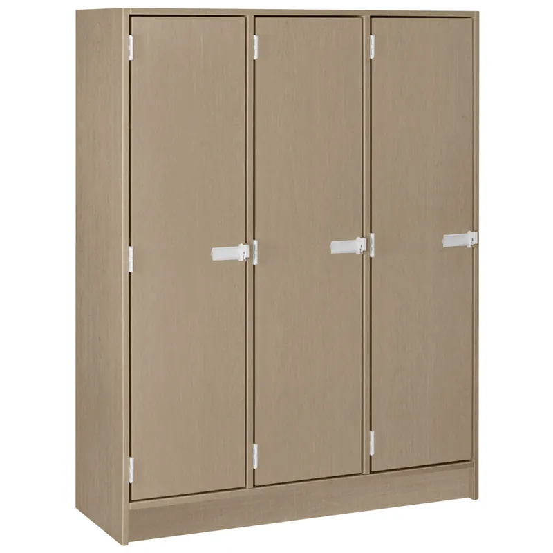 I.D. Systems 45" x 18" x 59" Pepperdust Triple Storage Locker with Doors 79005 B45 027 Price Drop