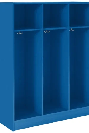 Worldwide Shipping I.D. Systems 45" x 18" x 59" Royal Blue Triple Storage Locker 79004 Z45 045