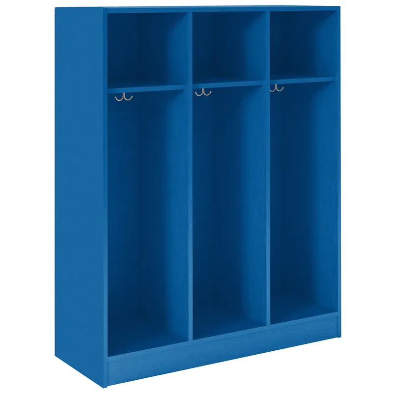 Worldwide Shipping I.D. Systems 45" x 18" x 59" Royal Blue Triple Storage Locker 79004 Z45 045