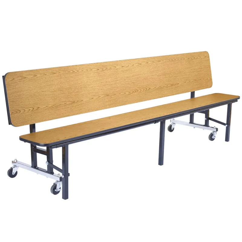 National Public Seating CBG96-PWPEPC 8' Mobile Convertible Bench Unit with ProtectEdge Budget