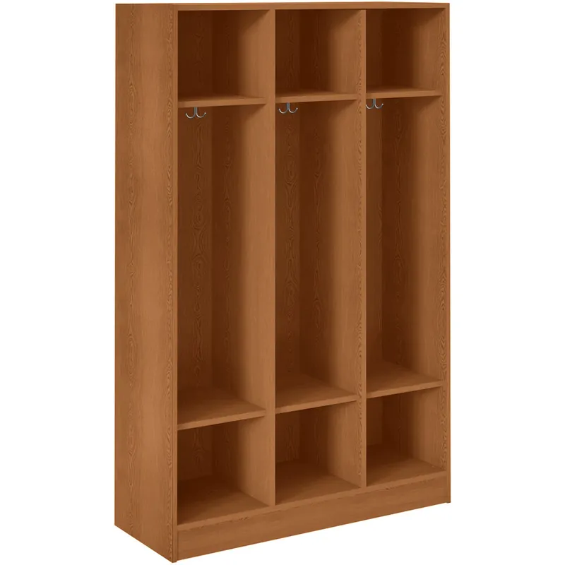 I.D. Systems 45" x 18" x 72" Medium Cherry Triple Storage Locker with Two Shelves 79016 Z45 003 New Release
