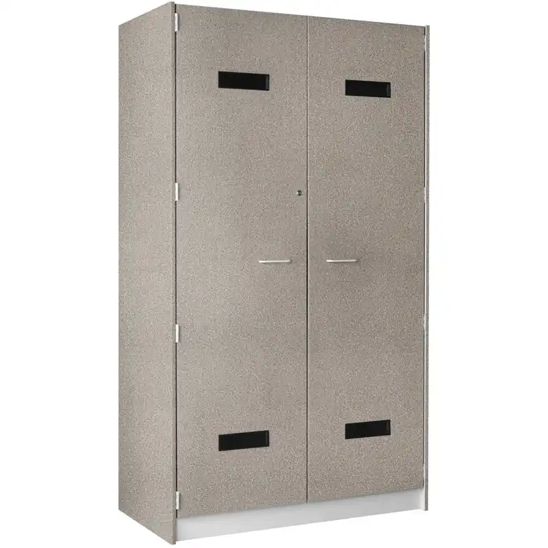 Price Drop I.D. Systems 48" x 24" x 84" Gray Nebula 2 Door Uniform Storage Locker 89207 488424 D057