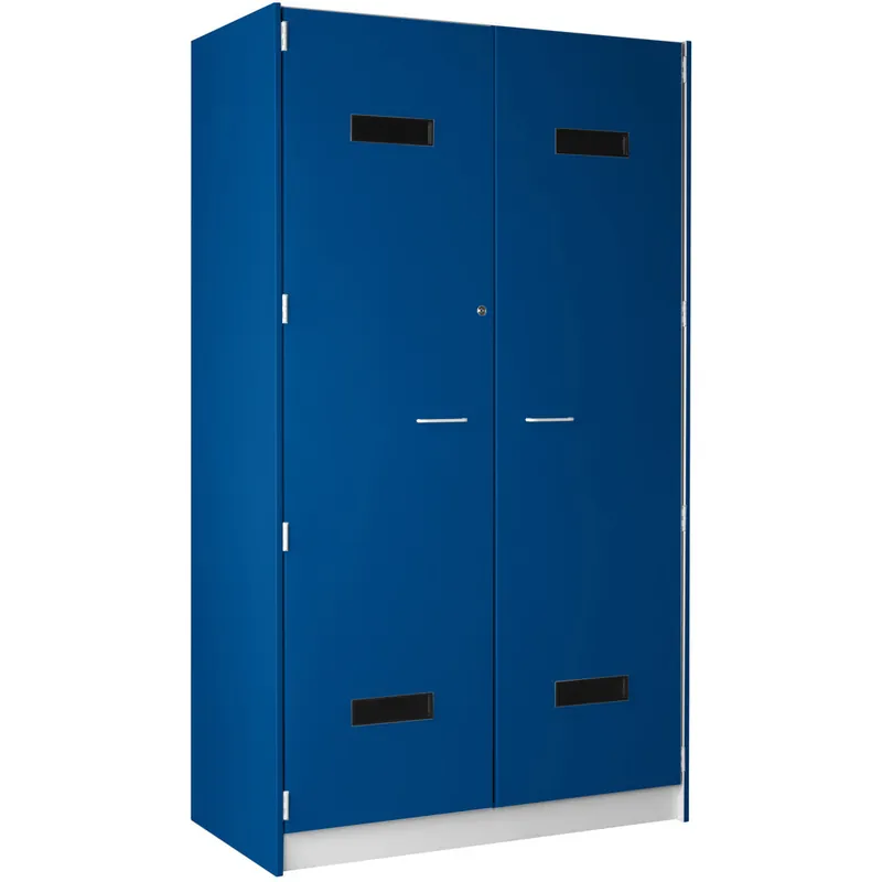 I.D. Systems 48" x 24" x 84" Royal Blue 2 Door Uniform Storage Locker 89207 488424 D045 Affordable