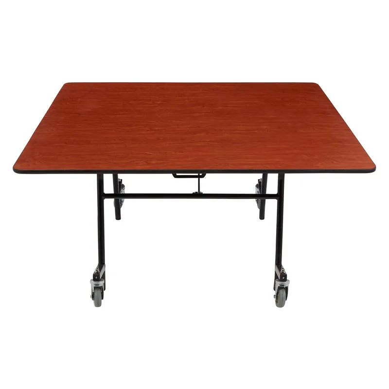 National Public Seating MTSSF-60Q-PWPEPC 60" Square Plywood Cafeteria Table with ProtectEdge and Black Powder Coated Frame Latest