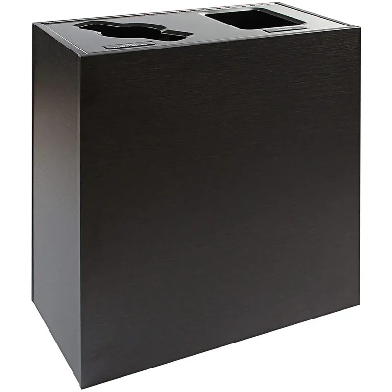 Busch Systems Aristata 100833 30 Gallon Western Breeze Composite Board Two Stream Decorative Mixed Recyclables / Waste Receptacle Free Returns