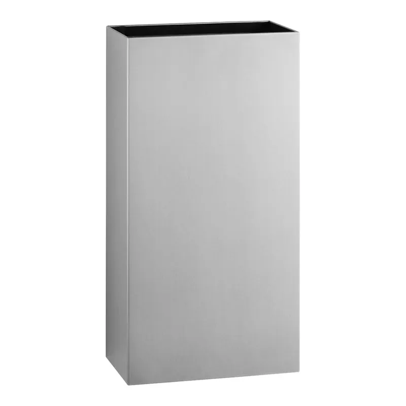 Buy Online Bobrick Fino B-9279 6 Gallon Surface-Mounted Stainless Steel Trash Can with Satin Finish