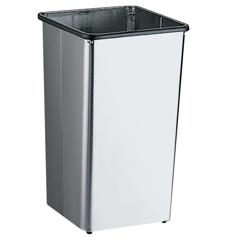 Trusted Brand Bobrick B-2260 Floor Standing 13 Gallon Square Trash Can