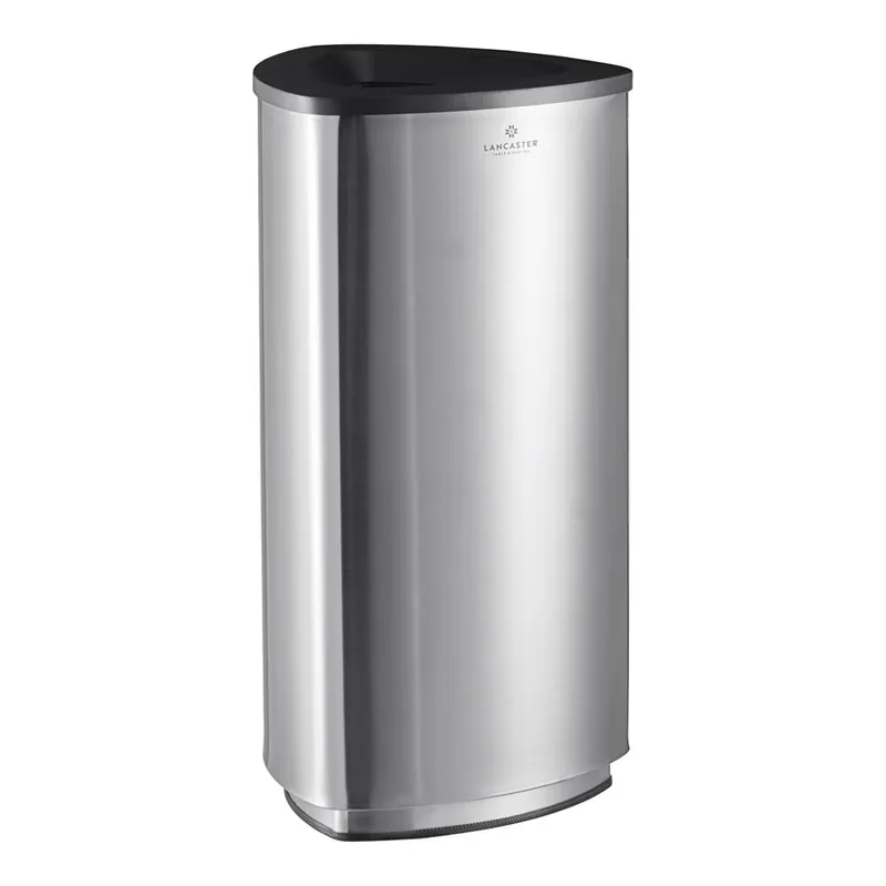 Affordable Lancaster Table & Seating 11 Gallon Stainless Steel Triangular Decorative Trash Can