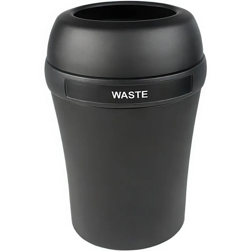 Busch Systems Infinite Elite 100906 37.5 Gallon LDPE Decorative Trash Can with "Waste" Label While Supplies Last