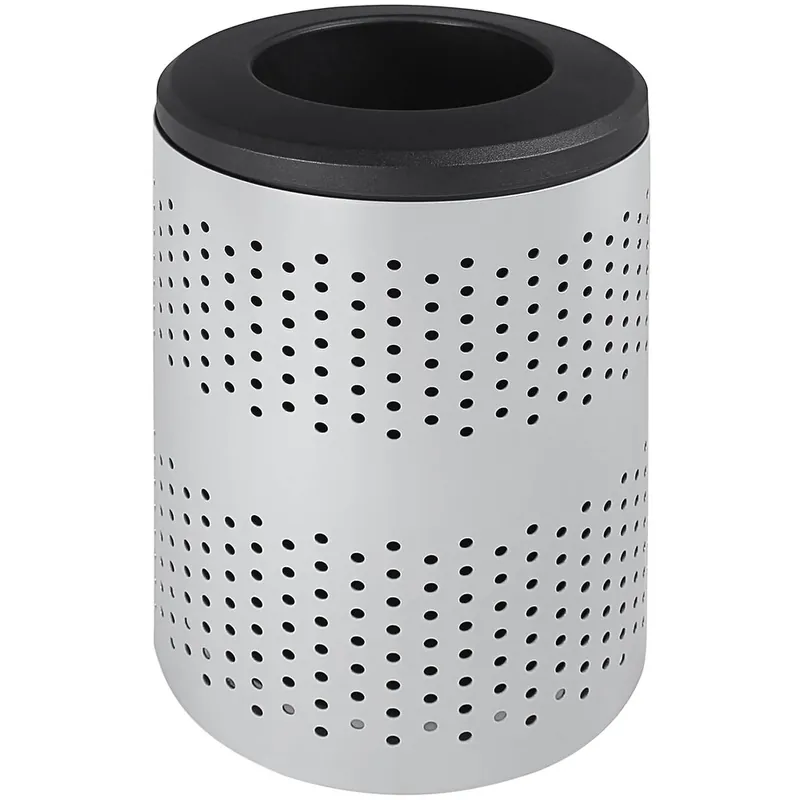 Next Day Delivery Busch Systems Portland 101481 45 Gallon Powder-Coated Steel Decorative Trash Can