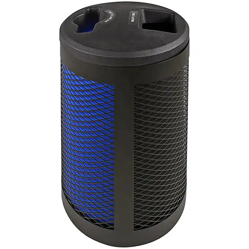 Weekend Sale Busch Systems Toronto 101492 45 Gallon Powder-Coated Steel Two Stream Decorative Recyclables / Waste Receptacle