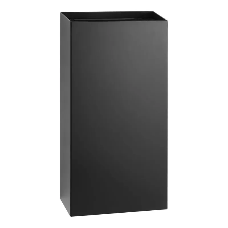 Bobrick Fino B-9279.MBLK 6 Gallon Surface-Mounted Stainless Steel Trash Can with Matte Black Finish Genuine