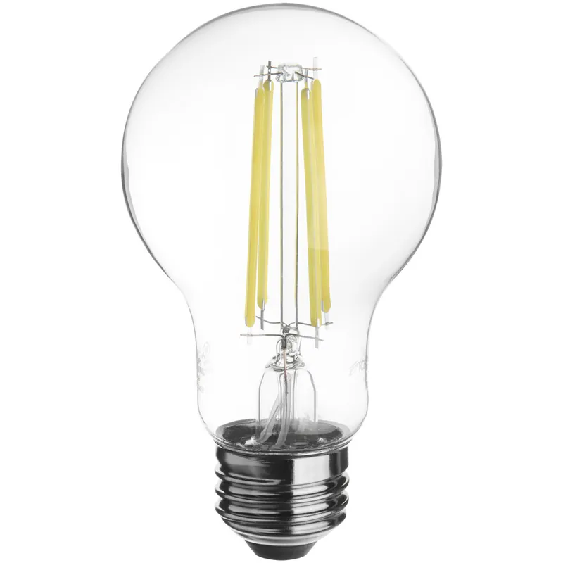 Buy Online TCP FA19D6040E26SCL95 8W Dimmable LED Clear Filament High CRI Standard Lamp, 800 Lumens, 4000K (A19)