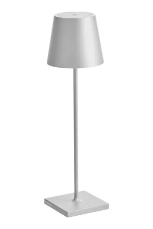 Zafferano America Poldina Pro 15" Silver Leaf Cordless Rechargeable Table Lamp Markdown