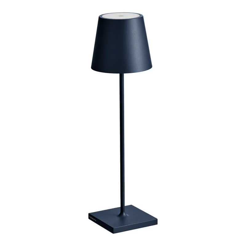 Zafferano America Poldina Pro 15" Steel Blue Cordless Rechargeable Table Lamp Special Offer