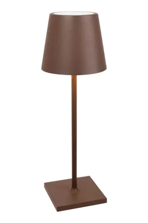 Zafferano America Poldina Pro L 19 5/8" Rust Cordless Rechargeable Desk Lamp Order Now