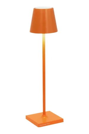 Zafferano America Poldina Pro Micro 10 7/8" Light Orange Cordless Rechargeable Table Lamp Direct From Manufacturer