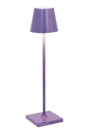 Zafferano America Poldina Pro Micro 10 7/8" Lilac Cordless Rechargeable Table Lamp Popular