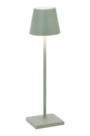 Zafferano America Poldina Pro Micro 10 7/8" Sage Cordless Rechargeable Table Lamp Low Price