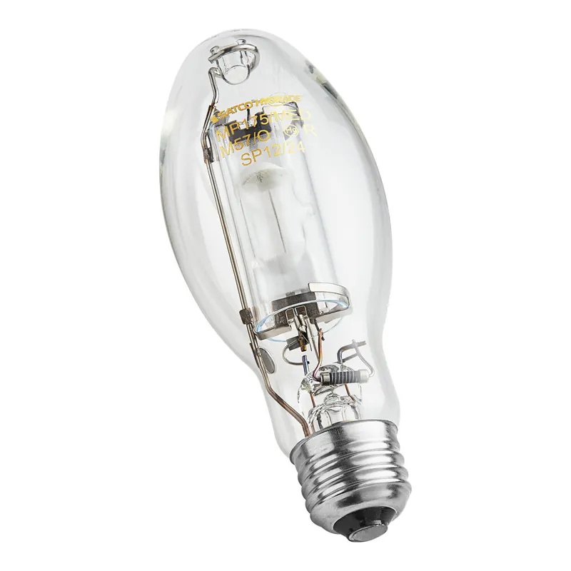 Satco 175W ED17 Cool White Clear Metal Halide HID Light Bulb S5862 - 12/Case Order Now