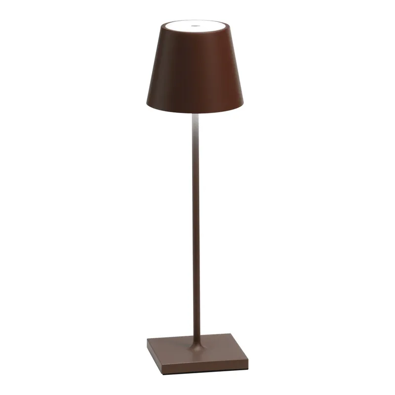 Buy Today Zafferano America Poldina Pro 15" Rust Cordless Rechargeable Table Lamp