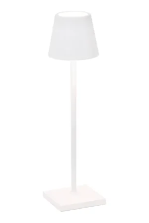 Zafferano America Poldina Pro Micro 10 7/8" White Cordless Rechargeable Table Lamp Worldwide Shipping