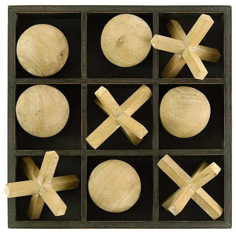Kalalou Wooden Tic-Tac-Toe Set Mega Sale