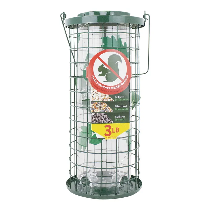 Perky-Pet Squirrel Stumper 3 lb. 8-Port Caged Bird Feeder with Twist-Lock Lid Buy Today