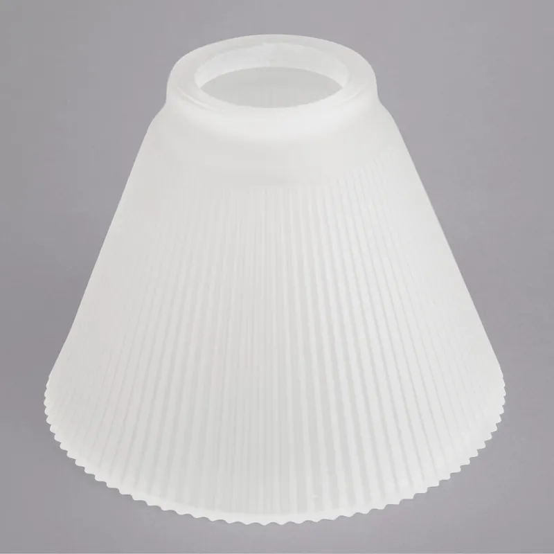 Sterno 85448 Table Lamp Frost Glass Pleated Shade Hot Picks