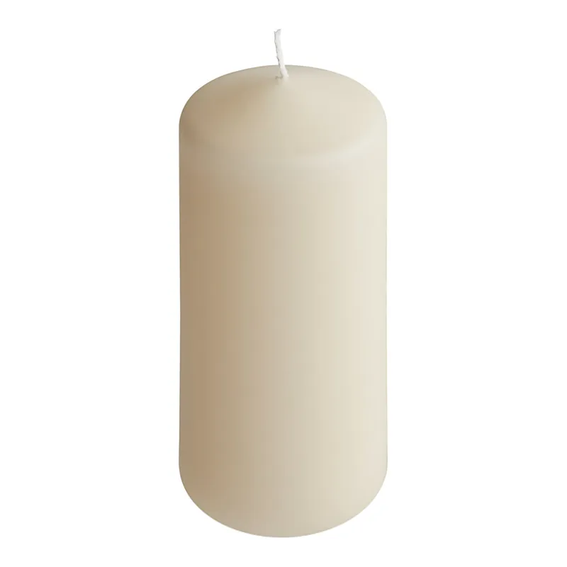 Hollowick 6" Ivory Wax Pillar Candle - 12/Case Limited Edition