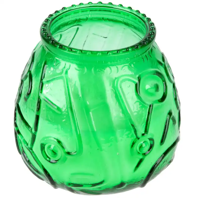 Reduced Price Sterno 40196 4 1/8" Green Venetian Candle - 12/Pack