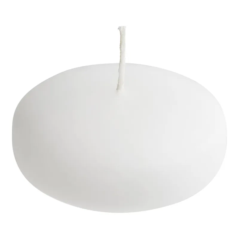 Hollowick 3" White Wax Floating Candle - 72/Case Limited Offer