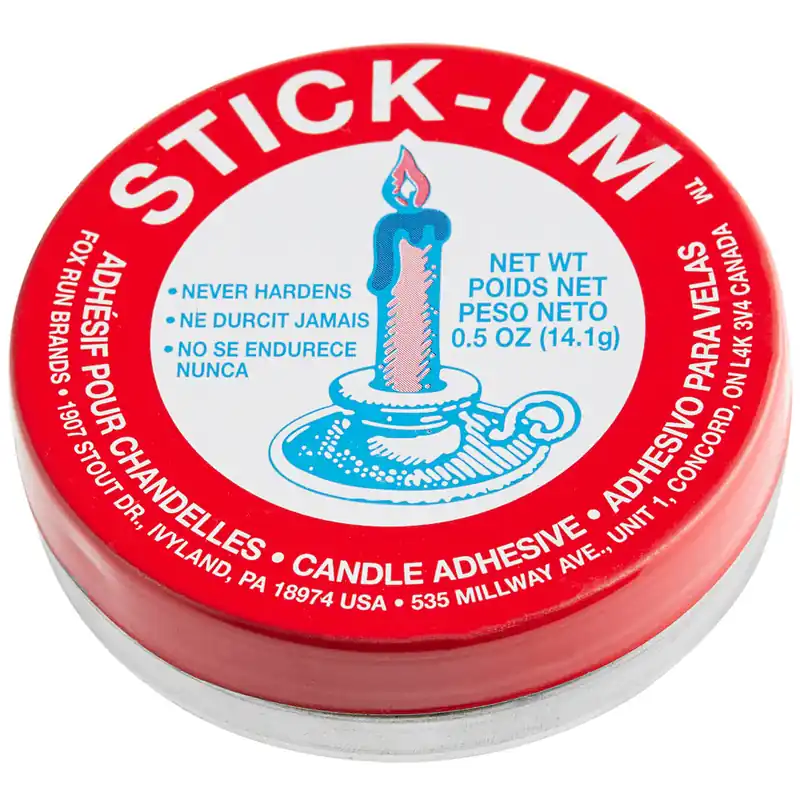 Fox Run Stick-Um 0.5 oz. Candle Adhesive - 12/Case Seasonal Sale