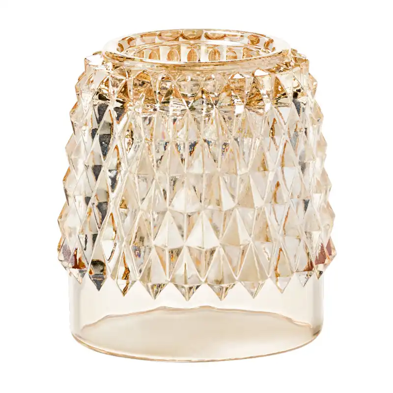 Exclusive Offer Hollowick 33G Gold Glass Diamond Point Globe