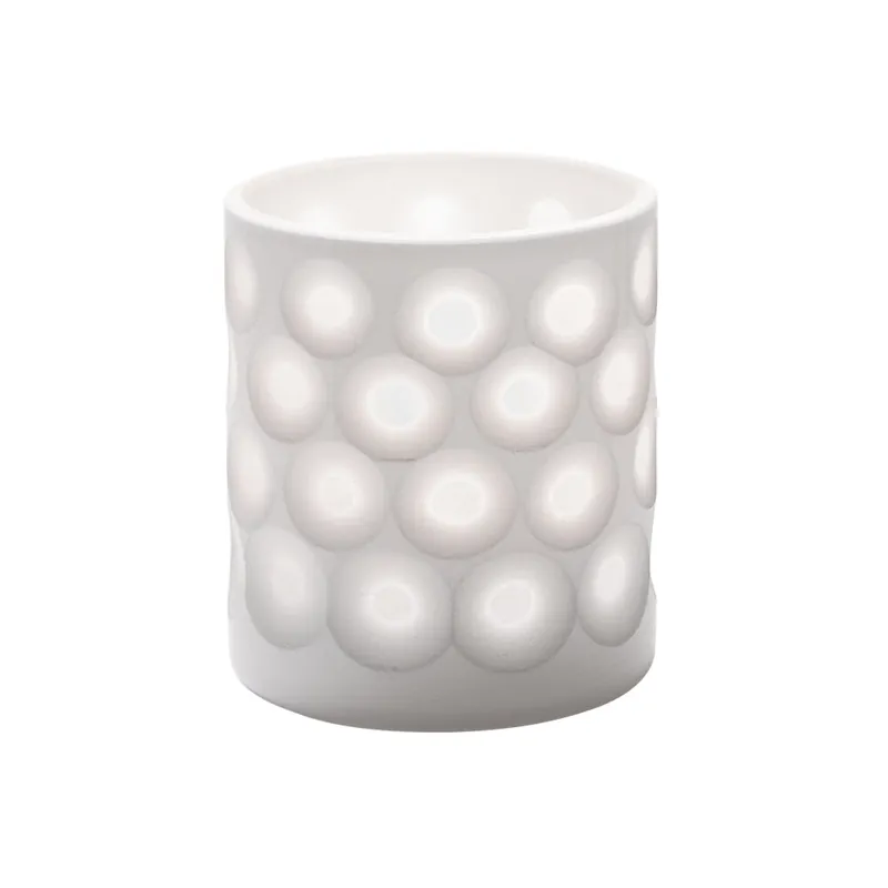 New Release Hollowick 6207D Boutique White Dots Porcelain Votive