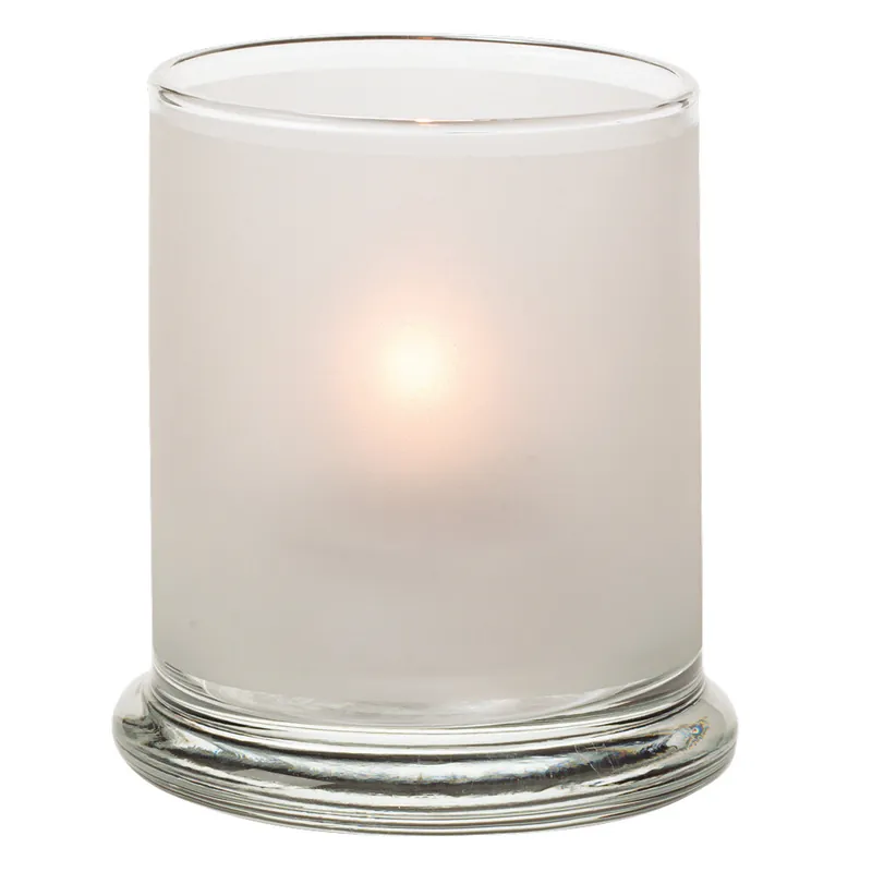Next Day Delivery Hollowick 6147SC Satin Crystal Glass Votive Column