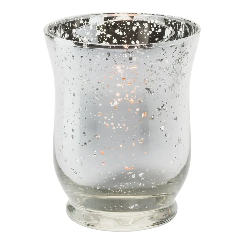 Hollowick 4 5/16" Classic Mercury Silver Glass Votive Holiday Sale