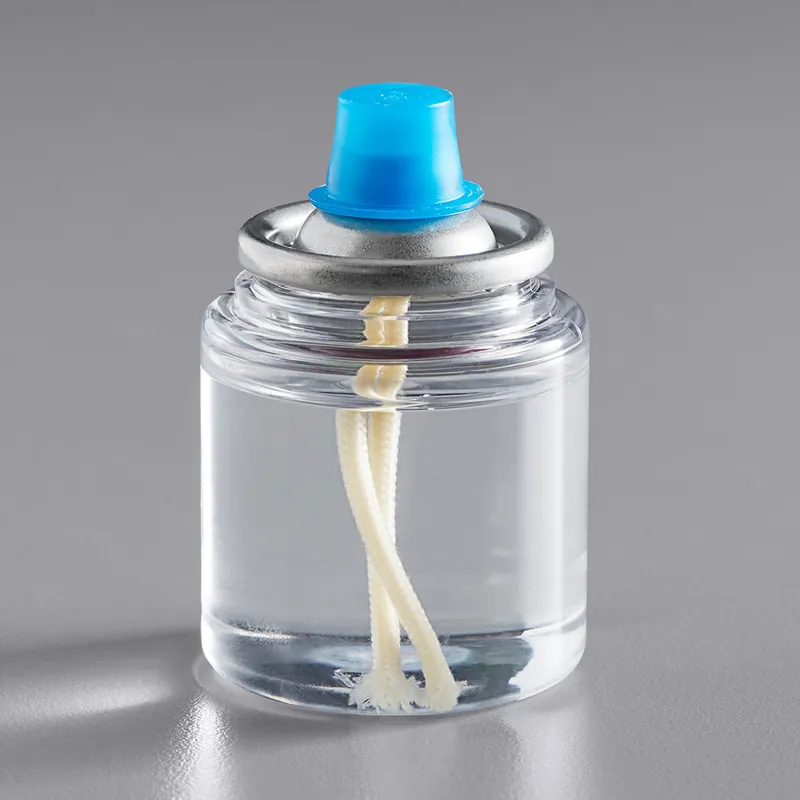 Leola Candle 12 Hour "Smokeless" Clear Liquid Candle Fuel Cartridge - Not for Home Consumer Use - 144/Case Price Drop