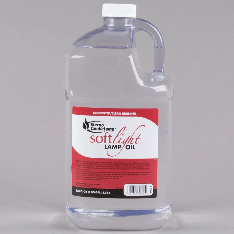 Sterno 30644 Soft Light 1 Gallon Bulk Lamp Fuel, Smokeless Liquid Candle Paraffin Wax - 4/Case Affordable